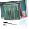 1 Set Clear Door Curtain with Dog Flap of Windproof