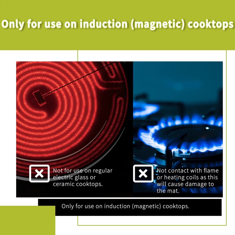 Cook's Aid 2 Pcs Induction Cooktop Protector Mat - (Magnetic)