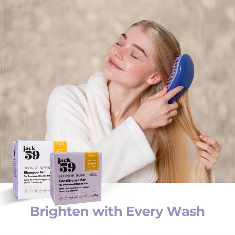 Natural Shampoo and Conditioner Set, Purple Solid Shampoo and Conditioner