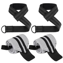 Correas de elevación y muñequeras, correas de muñeca de elevación de 24 pulgadas, neopreno acolchado para levantamiento de pesas, levantamiento de pesas, levantamiento de potencia, levantamiento de