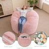 Giant Bean Bag Chair Bed for Adults, Convertible Beanbag Folds