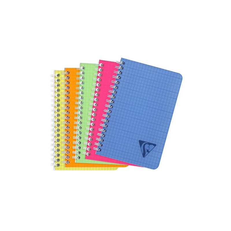 Clairefontaine 328535C Spiral Notebook, Linicolour 11 x 17 cm, 100