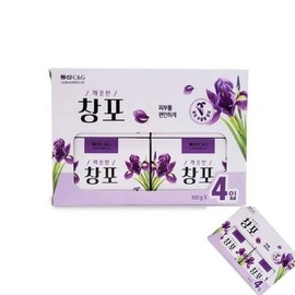 Yukhya Clean Sweet Flag Soap 4-Pack Sweet Flag Extract Floral Scent Beauty Soap Hand Soap Hygiene Products Beauty Soap / 육햐 깨끗한 창포비누 4개입 창포추출물 플로럴향 미용 비누 손비누 핸드비누 위생용품 미용비누