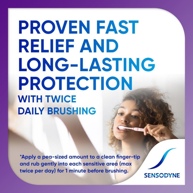 Sensodyne Toothpaste Rapid Relief for Sensitive Teeth 100g