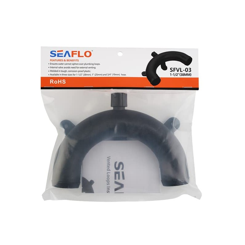 Seaflo Vented Loop Choose Size and Pack Quantity (1", 1-Pack)