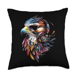 Falcon Kestrel Falcons Hunting Peregrine Birds Falconry Throw Pillow