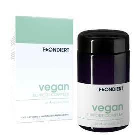 Foondiert ® Vegan Balance Complex 60 Days - 8 Vitamins Including B12 and Minerals - All in One Dietary Supplement Especially for Vegans and Vegetarians Only 1 Capsule Daily