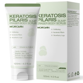 Morovan KP Bump Eraser Body Scrub: Keratosis Pilaris Treatment for Chicken Skin and Strawberry Legs - Exfoliating Body Scrub for Women and Men