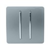 Trendi Switch 2 Gang 1 Way Artistic Modern Glossy 10