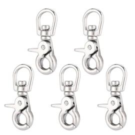 5Pcs Durable Stainless Steel Trigger Swivel Snap Hook Clasp Houseboat Accessories