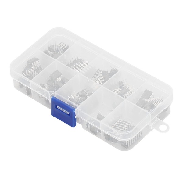 IC Assortment Kit Plastic IC Chip Circuit Chips with Container