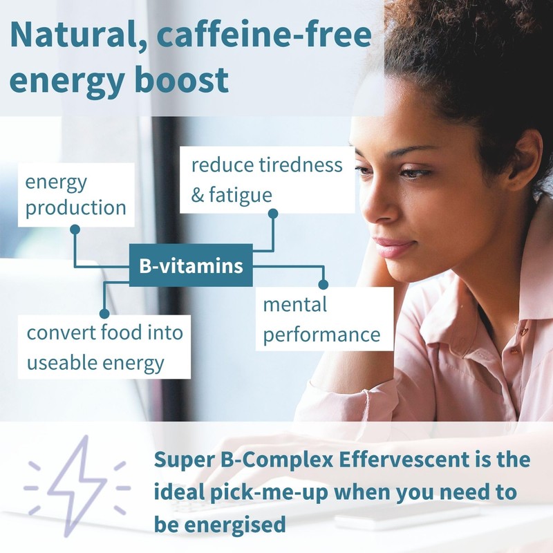 Igennus Super B-Complex Liquid B-Vitamin Effervescent Drink, Methylated, Fast Action