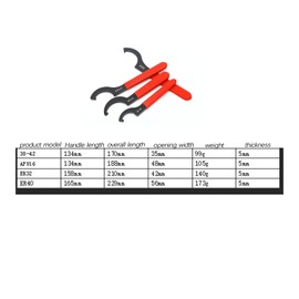 Vokowin 4pcs Coil Over Wrench Shock Spanner Adjustable C Shape Wrenches Tool Fits Most Coilovers Shocks (K412-4)