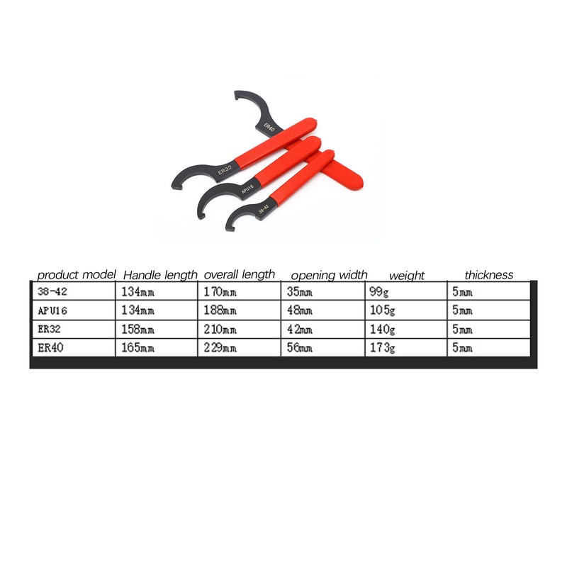 Vokowin 4pcs Coil Over Wrench Shock Spanner Adjustable C Shape