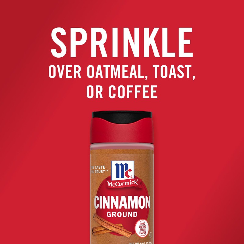 McCormick Ground Cinnamon, 2.37 oz (Pack of 6)