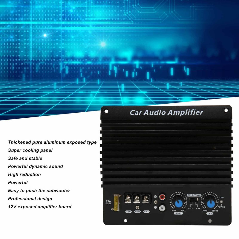 Dpofirs 12V Car Amplifier Board, 1000W High Power Car Audio