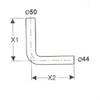 118003111 Geberit 118006111 Flush Elbow Pipe 50 x 44 x