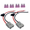 2 Pcs 600V 50Amp Battery Cables Quick Connectors,10 Guage 1.15