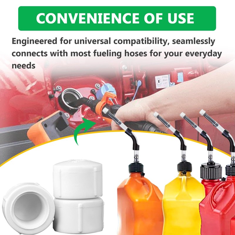 8 Pcs Racing Fuel Jug Hose Caps Compatible with VP
