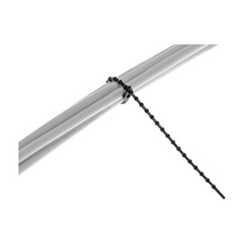 InLine Knot Ties, black, length 150mm, 100pcs