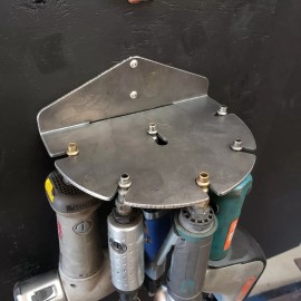 The Odd Shop Ltd. Pneumatic Air Tool 6 Gun Rack Holder - Shop Garage Wall Storage Organizer Steel