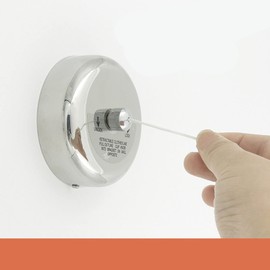 Topyond Retractable Clothesline Stainless Steel, 22lbs Heavy Duty Adjustable 9.2ft Laundry Line with Lock Button, Wall Mounted Indoor Outdoor Drying Rack for Bathroom Balcony Kitchen Travel Cruise