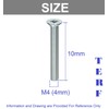 TERF® M4 X 10mm Pozi Countersunk Machine Screw M4 (4mm)