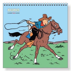 Wall Calendar 2026 Tintin and Leisure Activities 30 x 30 cm (24492)