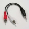 iMBAPrice 6" 3.5mm Stereo Male to Two RCA Male Splitter Cable