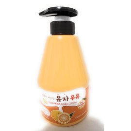 KWAILNARA YUJA MILK Body Lotion Real Citrus Junos Extract Korean Beauty Energy Lotion 560g