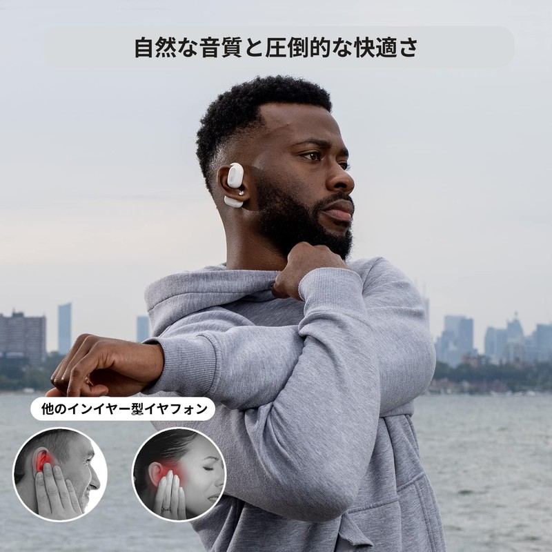 Oladance OWS1 Open-Ear Wireless Earphones, Bluetooth 5.2 / No Ear