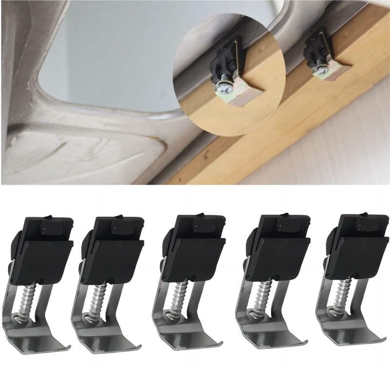 SopimusZ 10Pcs Undermount Sink Clips,Kitchen Sink Clips Installation Repair,Hardware Clips