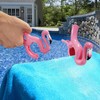 Beach Towel Chair Clips 4Pcs, Big Size Flamingo Pink, Plastic