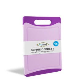 MaxxGoods Chopping Board can be used on both sides, 20 x 15 x 8 cm, Anti-Bacterial, food quality Purple