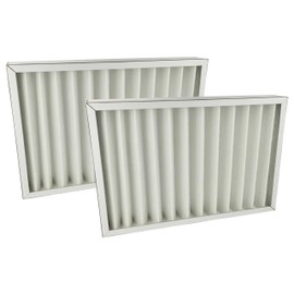 vhbw 2x Filter G4 Compatible with Pluggit SWT180 Geothermal Heat Exchanger Filter Set, 37 x 25 x 4.6 cm, White