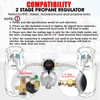 NQN 2-Stage Automatic Changeover LP Propane Gas Regulator with Two