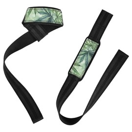 Bonitas correas de levantamiento de pesas de estilo minimalista de 26 pulgadas, antideslizantes, par de correas de gimnasio para levantamiento de potencia, entrenamiento de fuerza, culturismo