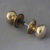 Georgian Small Brass Cottage Door Knobs