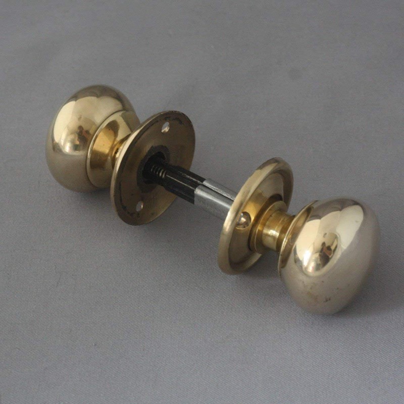 Georgian Small Brass Cottage Door Knobs