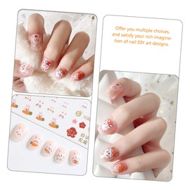 minkissy Nail Art Stickers Decorations Decal Stickers for Women Boys and Girls Home Use