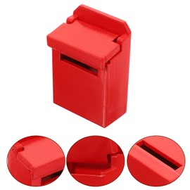 Zerodeko Dollhouse Wooden Mailbox Postbox, 1:12 Scale Mini Mailbox Toy, Miniature Dollhouse Mailbox, Letterbox Ornaments Model for Dollhouse Decor Accessories