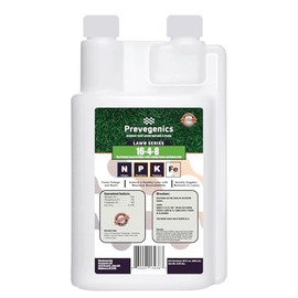 16-4-8 Liquid Lawn Fertilizer | (32 fl. oz.) | with Iron, L-Amino Acids, and Fulvic Acid | Balanced Lawn Food for All Grass Types