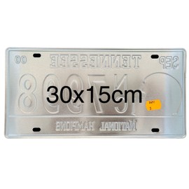 7 Number Plates USA Vintage Retro American License Plate DiiliHiiri Decoration for Bar Cafe Man Cave Garage Workshop 15x30cm (2651-3-4-8-11-19-25-27)
