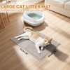 Pieviev Chenille Cat Litter Mat for Litter Box, 28"x22" Soft