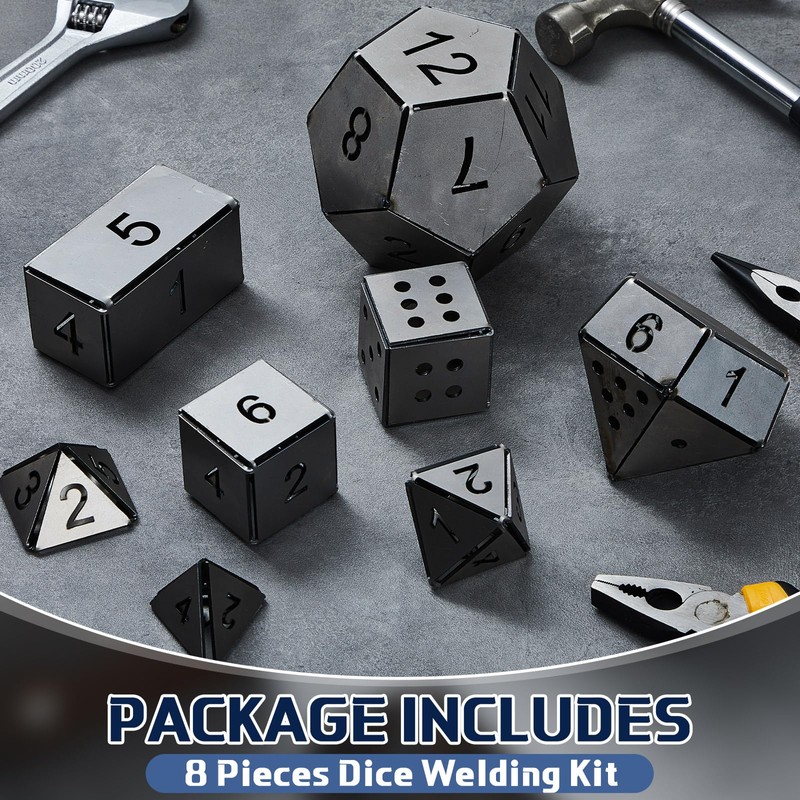 Therwen 9 Pieces Dice Welding Kit Welding Coupons DIY Welding