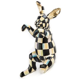 MACKENZIE-CHILDS Pot Climber, Decorative Flowerpot Hanger, Indoor and Outdoor Planter Hanging Decor, Funny Bunny