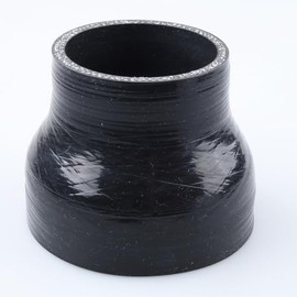 AC PERFORMANCE AC PERFORMANCE ID 3.5" to 2.5" (89mm to 63mm) Silicone Hose Straight Reducer 4-Ply Reinforced Black, 3" Length