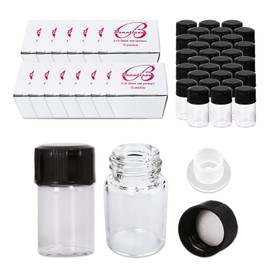 156 Packs Beauticom® 2ML Clear Glass Vial for Essential Oils, Aromatherapy, Fragrance, Serums, Spritzes, with Orifice Reducer and Dropper Top