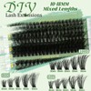 HOHADBR Lash Clusters Wispy Lash Extension 60D+80D+100D Thick Volume Individual