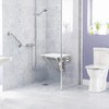 Folding Shower Seat and Bench Wall Mounted, Shower Chair Foldable,